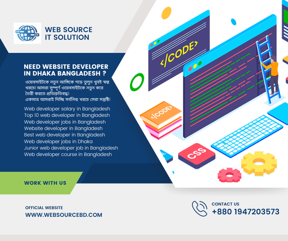 looking for best web design and developer in Dhaka Bangladesh Leave a Comment / By Web_Source_IT_Solution / April 28, 2023 There are many web design and development companies in Dhaka, Bangladesh. But how do you know which one is the best for your project? In this article, we will take a look at five of the best web design and development companies in Dhaka so that you can make an informed decision. The first company on our list is Web Source IT Solutions. Web Source IT Solutions is a leading web design and development company in Dhaka with over 7 years of experience. They have a team of expert designers and developers who can create a custom website for your business. Looking for best web design and developer in Dhaka Bangladesh? যেকোনো ধরনের ওয়েবসাইট ডিজাইন ও ডেভেলপমেন্টের জন্য আমাদের কল করুন: Phone: +8801947203573 looking for best web design and developer in Dhaka Bangladesh If you’re looking for the best web design and development in Dhaka, Bangladesh, you’ve come to the right place. If you’re looking for the best web design and development in Dhaka, Bangladesh, you’ve come to the right place. We offer a wide range of services to help our clients achieve their desired results. Our team of web designers and developers are experts in their field and are able to create custom websites that are both visually appealing and functional. We understand the importance of having a website that is easy to use and navigate, and we strive to create websites that our clients can be proud of. In addition to web design and development, we also offer a variety of other services such as search engine optimization (SEO), social media marketing, and email marketing. যেকোনো ধরনের ওয়েবসাইট ডিজাইন ও ডেভেলপমেন্টের জন্য আমাদের কল করুন: Phone: +8801947203573 We are a one-stop shop for all of your online needs, and we are dedicated to helping our clients grow their businesses online. If you’re looking for a team of professionals that can help you take your business to the next level, contact us today. We would be happy to discuss your specific needs and goals, and create a custom plan that will help you achieve your desired results. At Web Services Dhaka, we pride ourselves on our world-class design and development services. Web Services Dhaka is a web design and development company based in Dhaka, Bangladesh. Pride ourselves on our world-class design and development services. Have a team of highly skilled and experienced web designers and developers who are experts in their respective fields. Our work closely with our clients to understand their specific needs and requirements, and provide them with customised solutions that are designed to meet their individual needs. We are committed to providing our clients with the best possible service, and we firmly believe that our work speaks for itself. We have a long list of satisfied clients who have benefited from our services, and we are confident that we can provide you with the same high level of service. Looking for best web design and developer in Dhaka Bangladesh? যেকোনো ধরনের ওয়েবসাইট ডিজাইন ও ডেভেলপমেন্টের জন্য আমাদের কল করুন: Phone: +8801947203573 If you are looking for a team of web professionals who can provide you with world-class design and development services, then look no further than Web Services Dhaka. Contact us today to discuss your specific needs, and we will be happy to provide you with a customised solution that meets your individual requirements. We have a team of highly skilled and experienced professionals who are dedicated to delivering the best results for our clients. If you’re looking for a great web design and development team in Dhaka, Bangladesh, look no further than our team of highly skilled and experienced professionals. We’re dedicated to delivering the best results for our clients, and we’re always working hard to ensure that they’re happy with the final product. We understand that the web design and development process can be daunting, especially if you’re not familiar with all the technical jargon. That’s why we take the time to explain everything in plain English, so you can make an informed decision about what you want for your website. We’ll also provide you with a detailed proposal outlining our thoughts and ideas for your project. If you’re looking for a team that will work closely with you to create a stunning website. That meets all your needs, then look no further than our team at Web Design and Developer in Dhaka, Bangladesh. Contact us today to learn more about our services and to get started on your project. যেকোনো ধরনের ওয়েবসাইট ডিজাইন ও ডেভেলপমেন্টের জন্য আমাদের কল করুন: Phone: +8801947203573 We work with a wide range of clients, from small businesses to large corporations. And we always strive to exceed their expectations. At Dhaka Web Design, we work with clients of all sizes, from small businesses to large corporations. No matter who our client is, we always strive to deliver the best possible results. We understand that each client has unique needs and goals. So we take the time to get to know them and their business before starting work on their project. This allows us to create a custom solution that is tailored to their specific needs. We are passionate about our work, and we believe that our clients deserve the best. That’s why we always go the extra mile to make sure that they are happy with the final product. If you’re looking for a web design and development team. That will always put your needs first, then Dhaka Web Design is the right choice for you. যেকোনো ধরনের ওয়েবসাইট ডিজাইন ও ডেভেলপমেন্টের জন্য আমাদের কল করুন: Phone: +8801947203573 If you’re looking for a team that can provide you with the best design. And development services in Dhaka, Bangladesh, contact us today. We’ll be happy to discuss your project with you and provide you with a free quote. If you’re looking for the best web design and development team in Dhaka, Bangladesh, contact us today. We have a wide range of experience in designing and developing websites for businesses of all sizes. And we’ll be happy to discuss your project with you and provide you with a free quote. We understand that your website is a key part of your business. And we take the time to get to know your business and your goals before we start work. This means that we can deliver a website that’s not only visually stunning. But which is also optimised to help you achieve your business goals. We use the latest technologies and keep up to date with the latest trends. So you can be confident that your website will be future-proofed and will stay up-to-date for years to come. So if you’re looking for a team that can provide you with the best design. And development services in Dhaka, Bangladesh, contact us today. We’ll be happy to discuss your project with you and provide you with a free quote. যেকোনো ধরনের ওয়েবসাইট ডিজাইন ও ডেভেলপমেন্টের জন্য আমাদের কল করুন: Phone: +8801947203573 There are many web design and development companies in Dhaka, Bangladesh. But finding the best one is not an easy task. You need to do some research to find the best one.