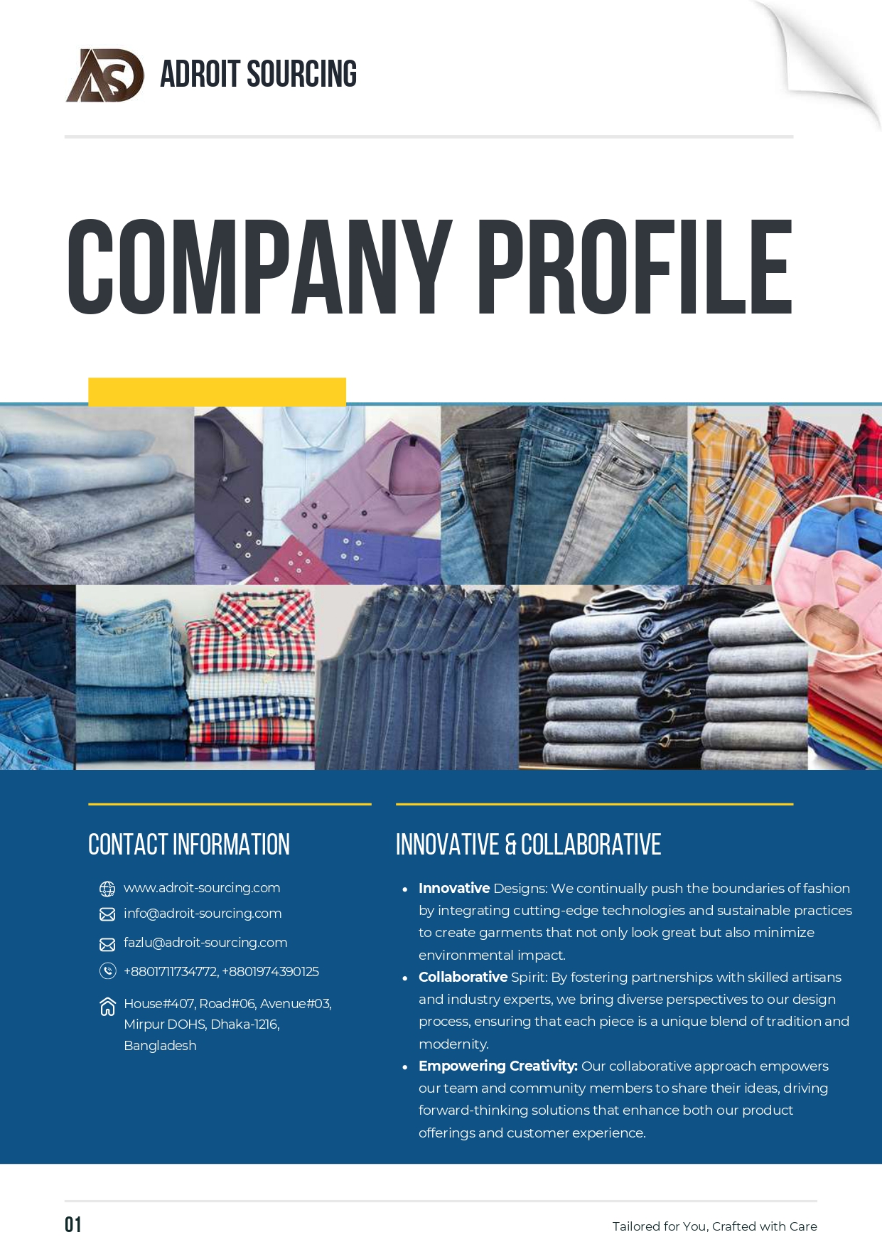 Garment Buying House and Apparel Sourcing Company Profile Creator