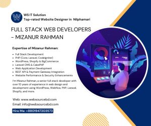 Web Designer in Nilphamari – Mizanur Rahman | Expert ASP.NET & MERN Stack Developer