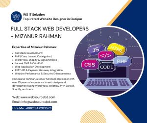 Best Web Designer in Gazipur – Mizanur Rahman | Expert in WordPress & Laravel